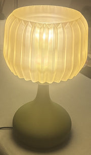 Ribbed Globe Table Lamp - 3D printed table lamp by Valence Objects