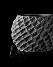 Faceted Orb Planter - 3D printed planter by Valence Objects