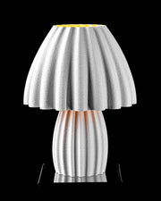 Polka Pleat Table Lamp - 3D printed table lamp by Valence Objects