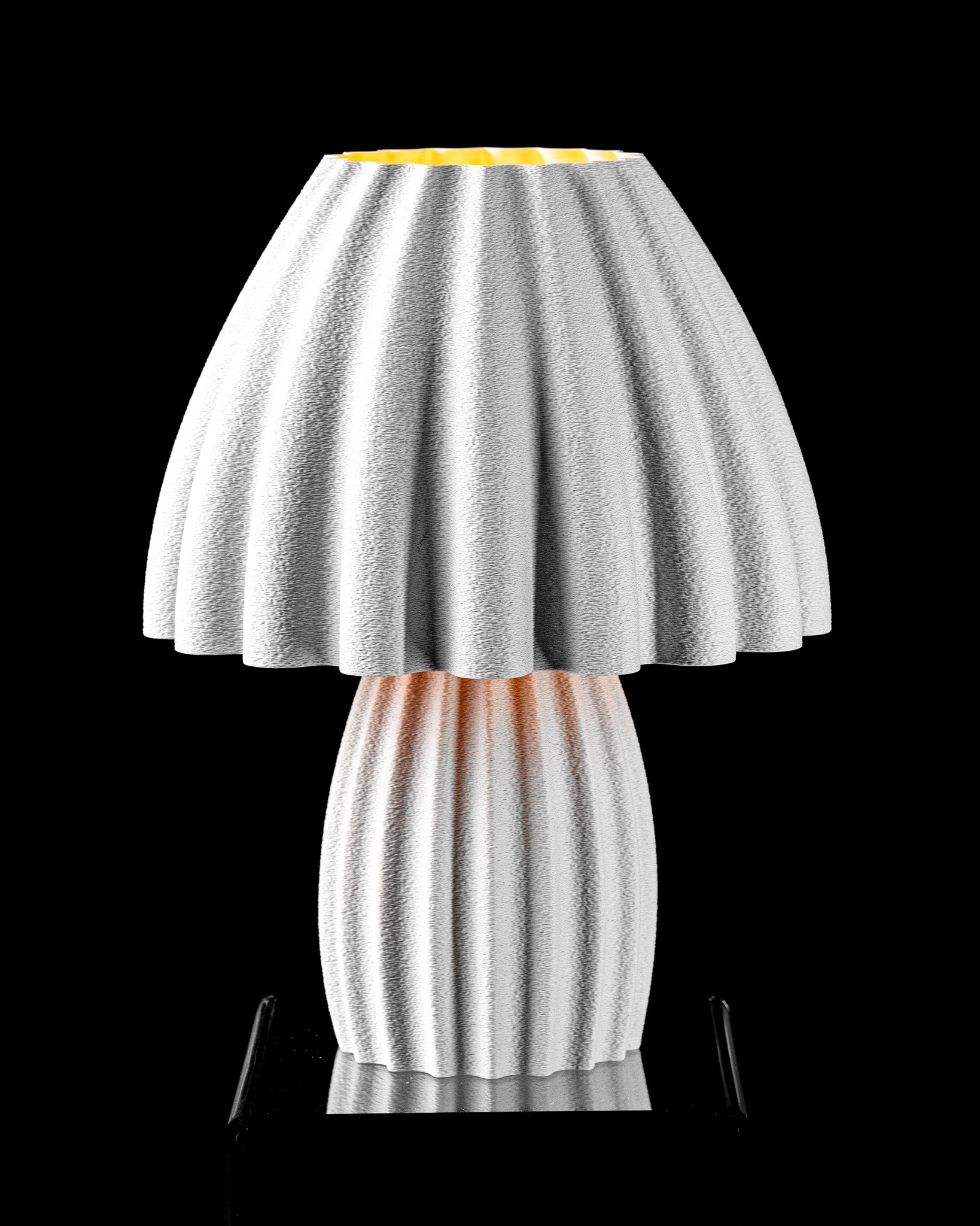 Polka Pleat Table Lamp - 3D printed table lamp by Valence Objects