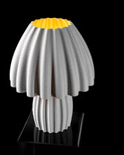 Polka Pleat Table Lamp - 3D printed table lamp by Valence Objects
