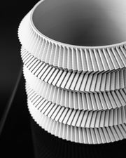 Accordion Stack Planter - 3D printed planter by Valence Objects