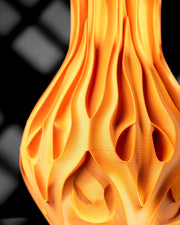 Flame Petal Vase - 3D printed vase by Valence Objects