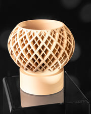 Lattice Globe Planter - 3D printed planter by Valence Objects