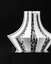 Voronoi Panel Vase - 3D printed vase by Valence Objects