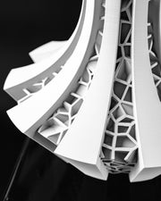 Voronoi Panel Vase - 3D printed vase by Valence Objects