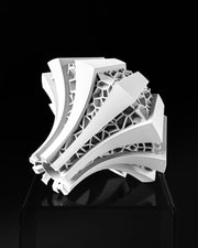 Voronoi Panel Vase - 3D printed vase by Valence Objects
