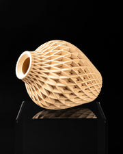 Diamond Lattice Vase - 3D printed vase by Valence Objects