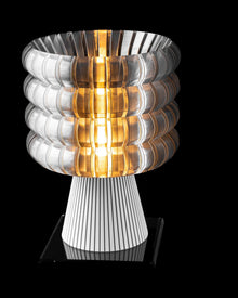 Ribbed Drum Table Lamp