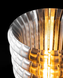 Ribbed Drum Table Lamp