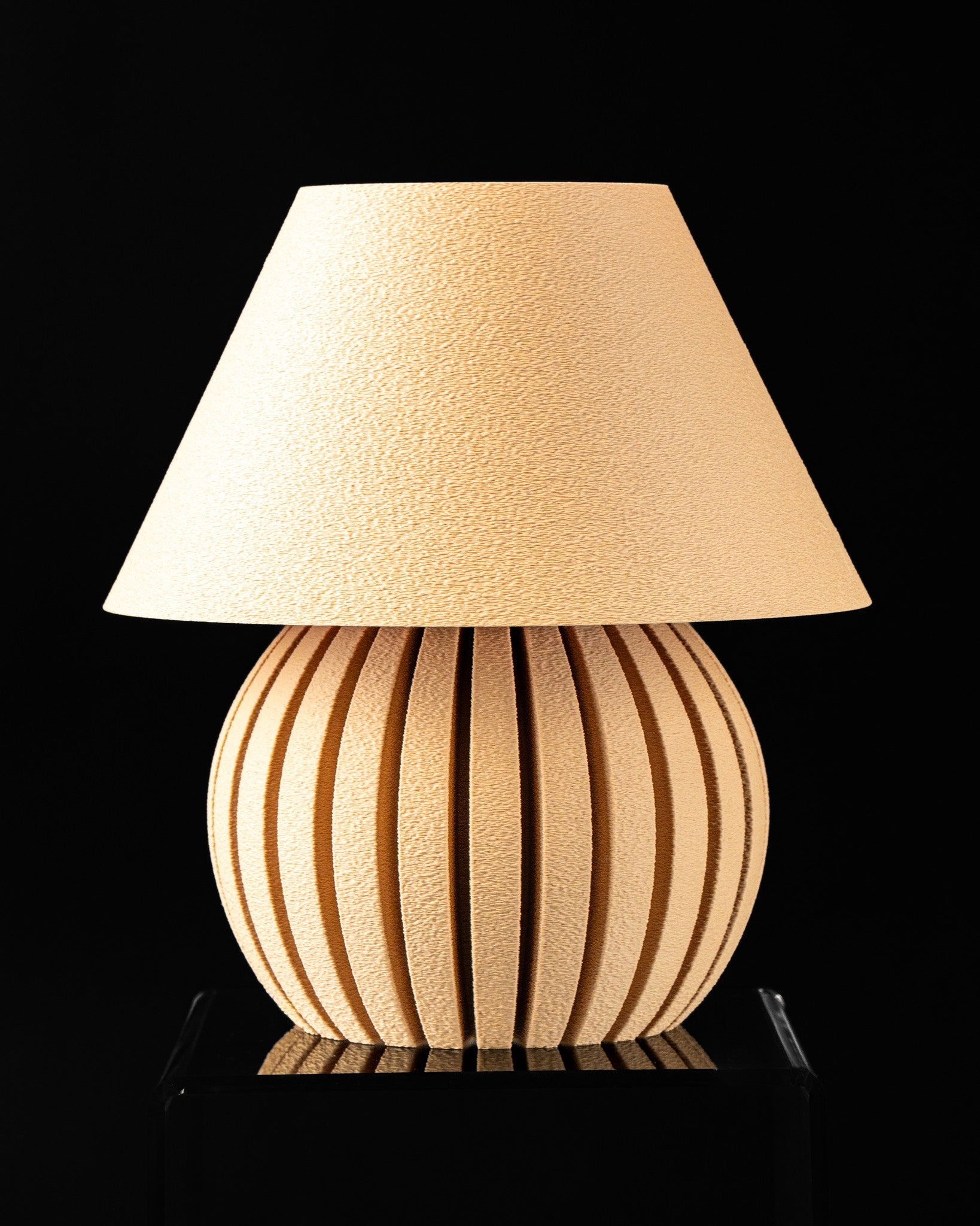 Slat Base Table Lamp - 3D printed table lamp by Valence Objects