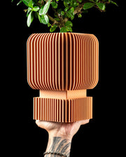 Ribbed Crate Planter - 3D printed planter by Valence Objects