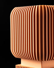 Ribbed Crate Planter - 3D printed planter by Valence Objects