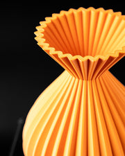 Radial Pleat Vase - 3D printed vase by Valence Objects