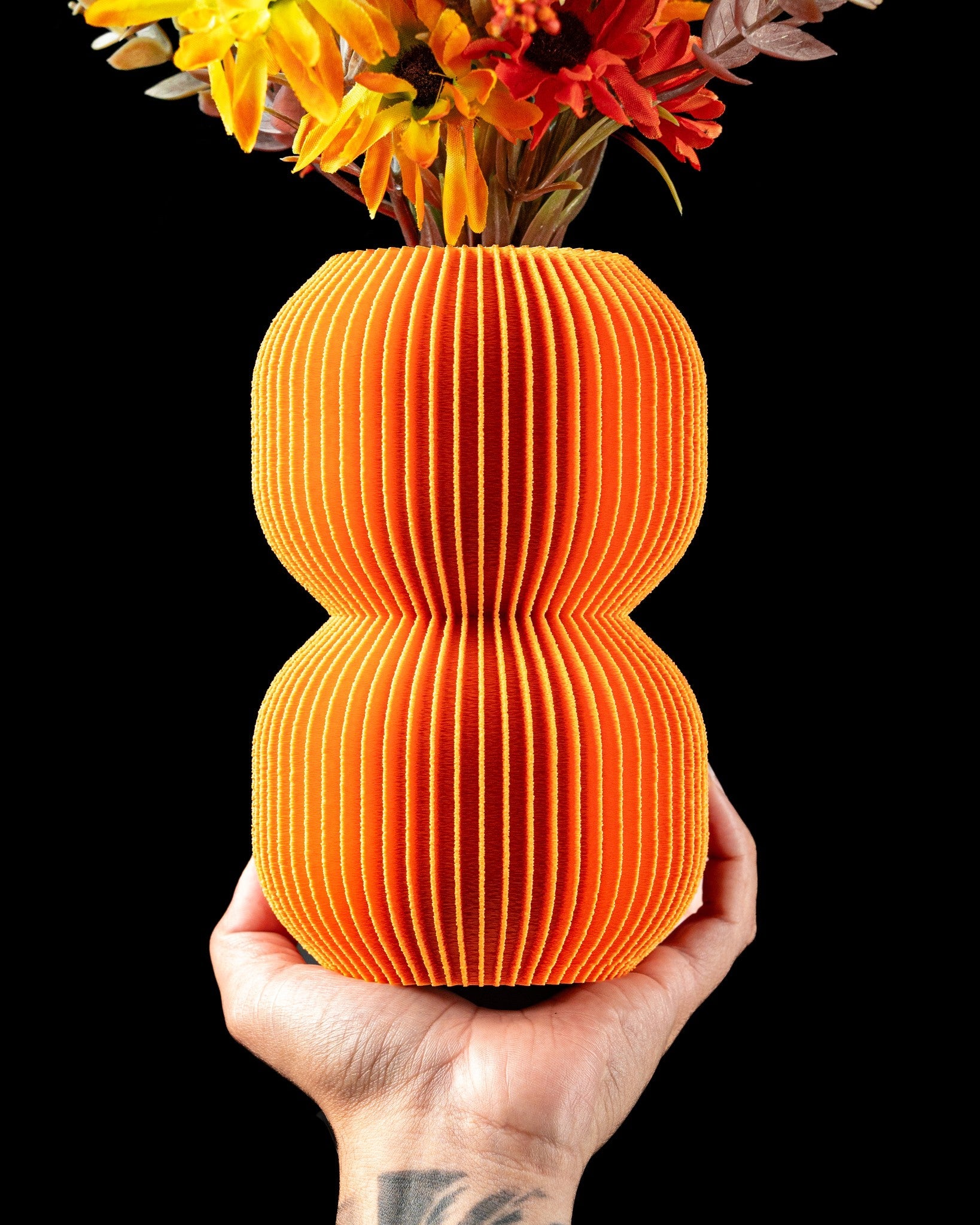 Double Bulb Vase - 3D printed vase by Valence Objects