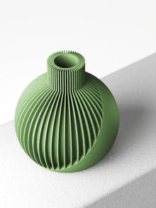 Ribbed Orb Vase