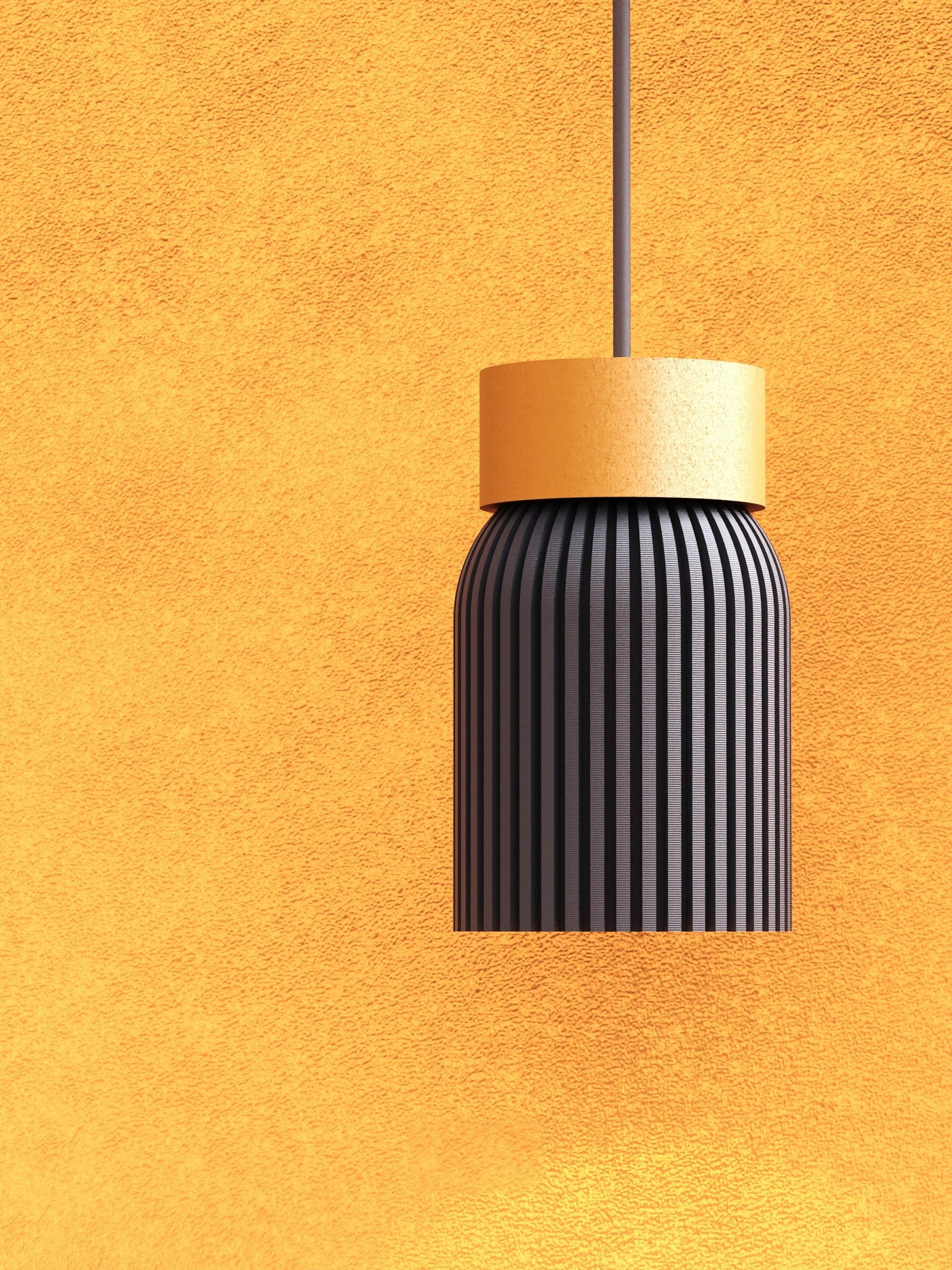 Rib Cylinder Pendant Light