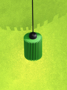 Rib Tube Pendant Light