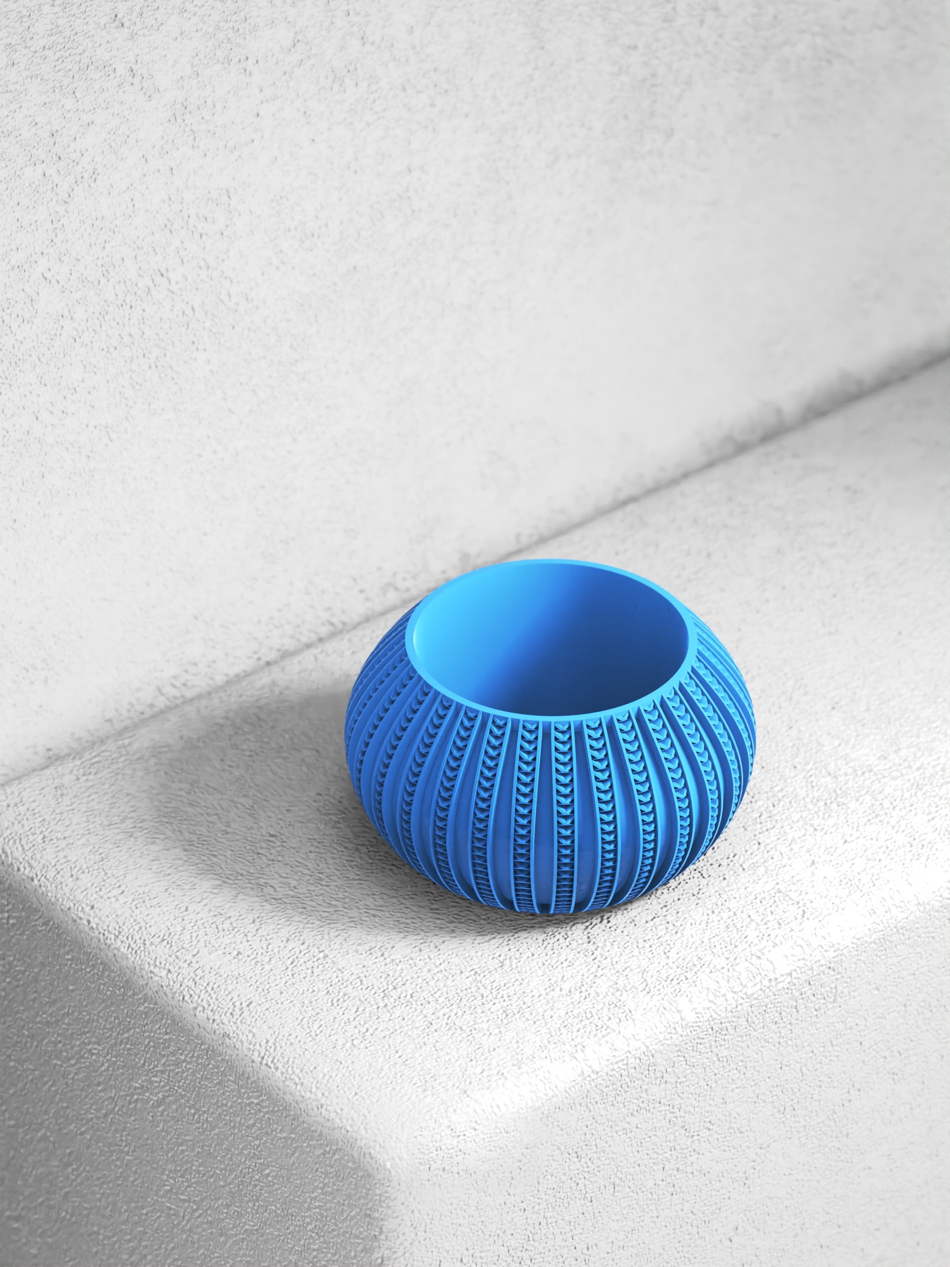 Sunburst Bowl Planter - 3D printed planter by Valence Objects