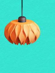 Petal Fold Pendant Light - 3D printed pendant light by Valence Objects
