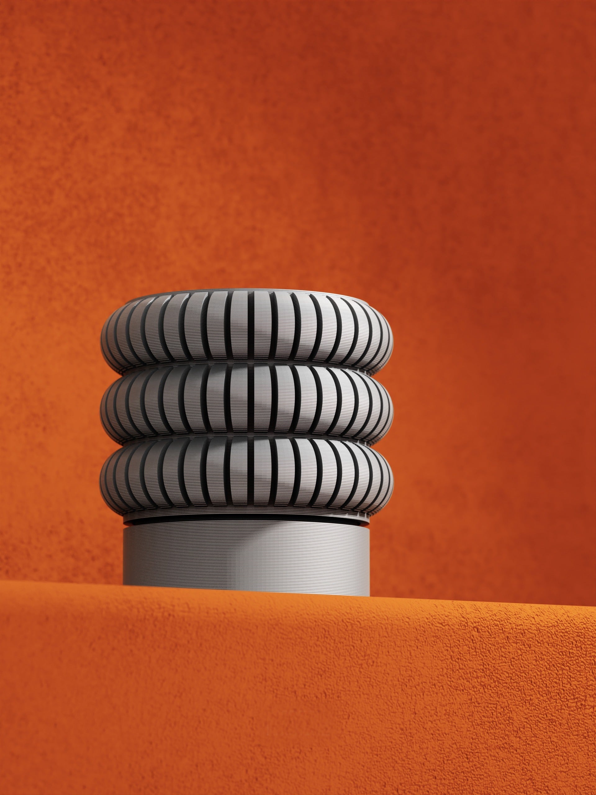 Triple Ring Planter - 3D printed planter by Valence Objects