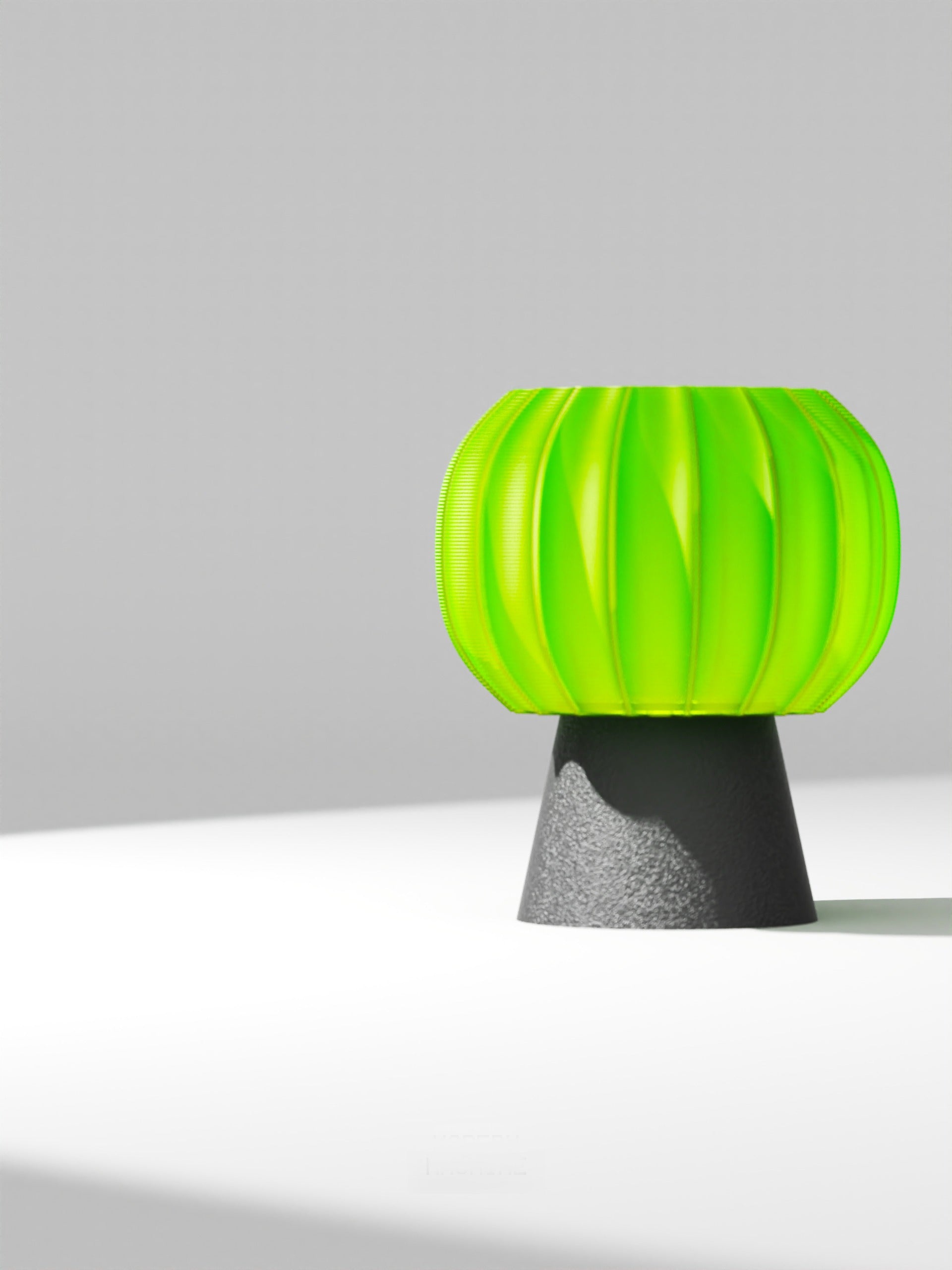 Pumpkin Shade Mini Lamp - 3D printed mini lamp by Valence Objects