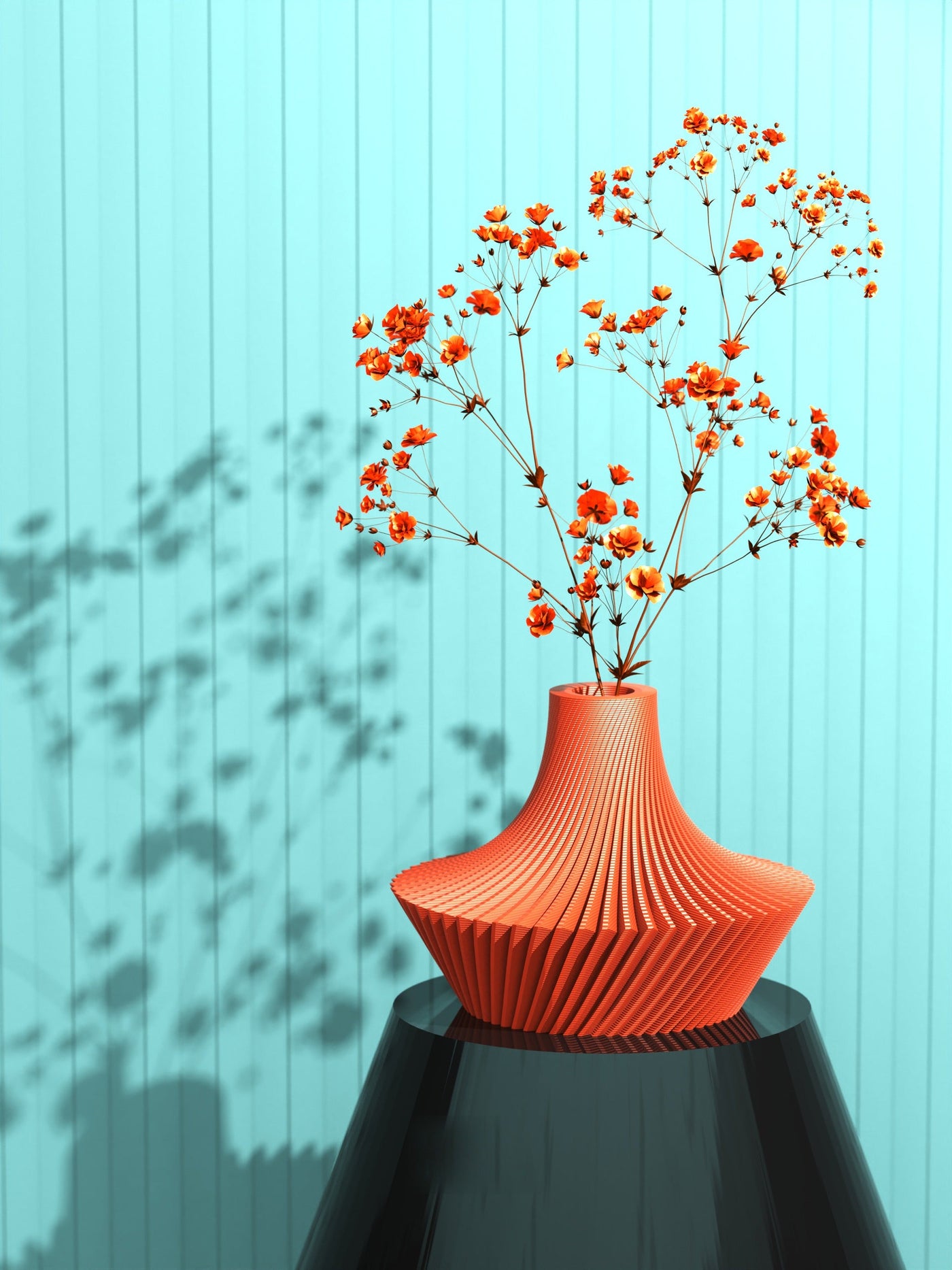 Flared Pleat Vase