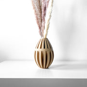 Rib Bud Vase - 3D printed vase by Valence Objects