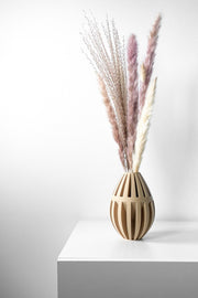 Rib Bud Vase - 3D printed vase by Valence Objects