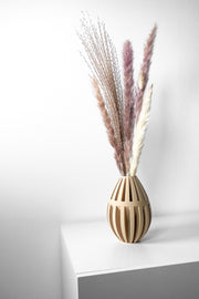 Rib Bud Vase - 3D printed vase by Valence Objects