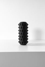 Zigzag Pleat Vase - 3D printed vase by Valence Objects