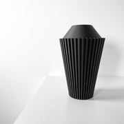 Rib Cone Vase - 3D printed vase by Valence Objects