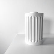 Fluted Column Vase - 3D printed vase by Valence Objects