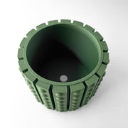 Dot Stud Planter - 3D printed planter by Valence Objects