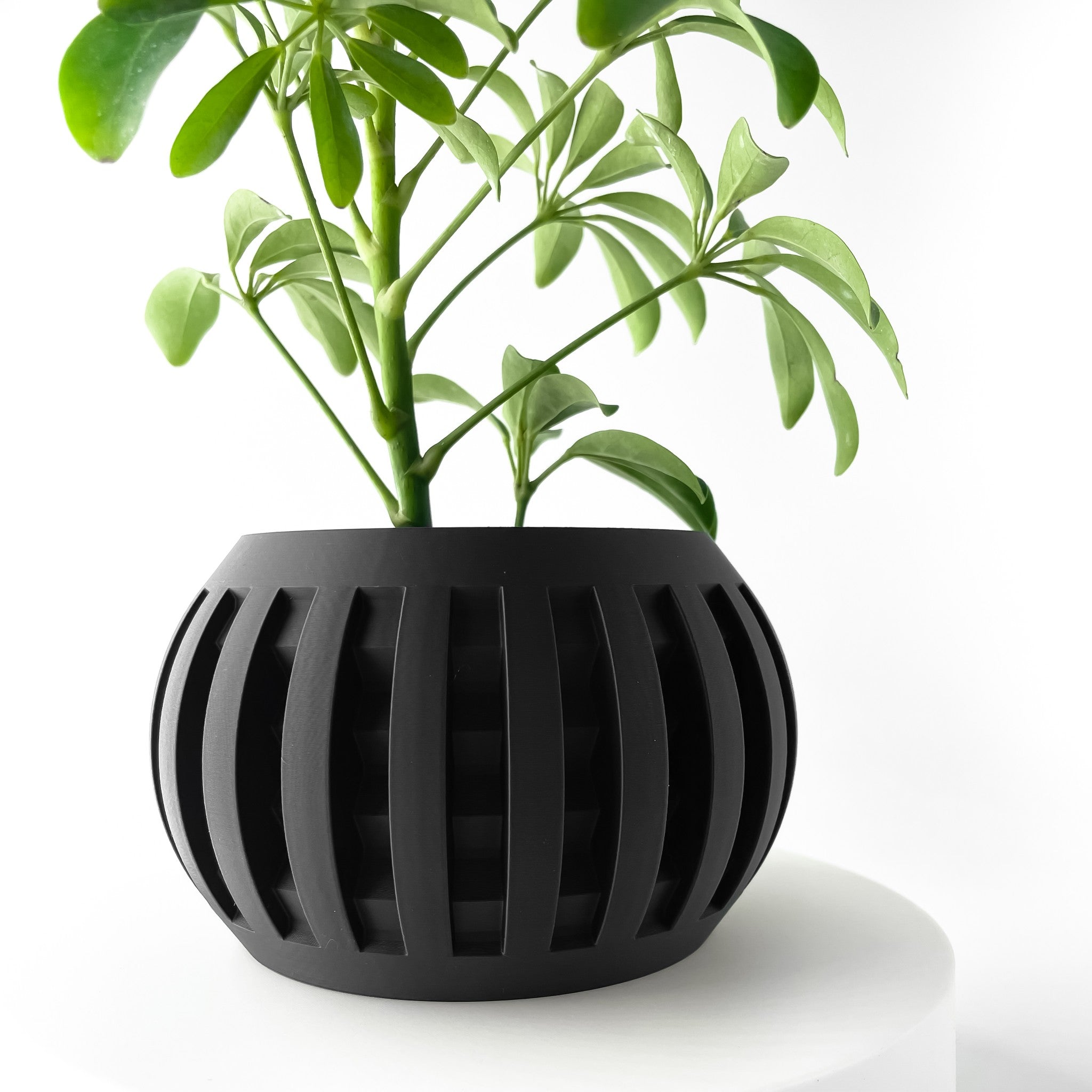 Slat Sphere Planter - 3D printed planter by Valence Objects