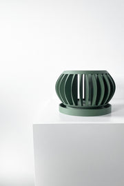 Slot Sphere Orchid Planter - 3D printed planter by Valence Objects