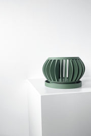 Slot Sphere Orchid Planter - 3D printed planter by Valence Objects