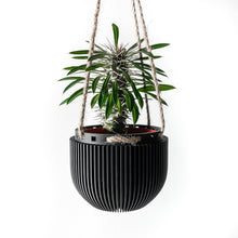 Ribbed Hanging Planter