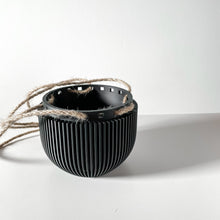 Ribbed Hanging Planter