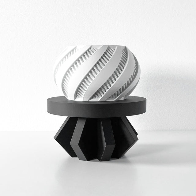 Faceted Plinth Plant Stand