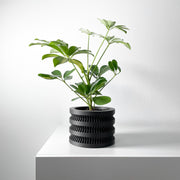 Stacked Rib Planter - 3D printed planter by Valence Objects