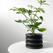 Stacked Rib Planter - 3D printed planter by Valence Objects