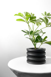 Stacked Rib Planter - 3D printed planter by Valence Objects