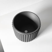 Micro Rib Planter - 3D printed planter by Valence Objects