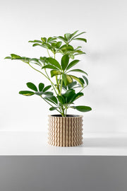 Corrugated Column Planter - 3D printed planter by Valence Objects