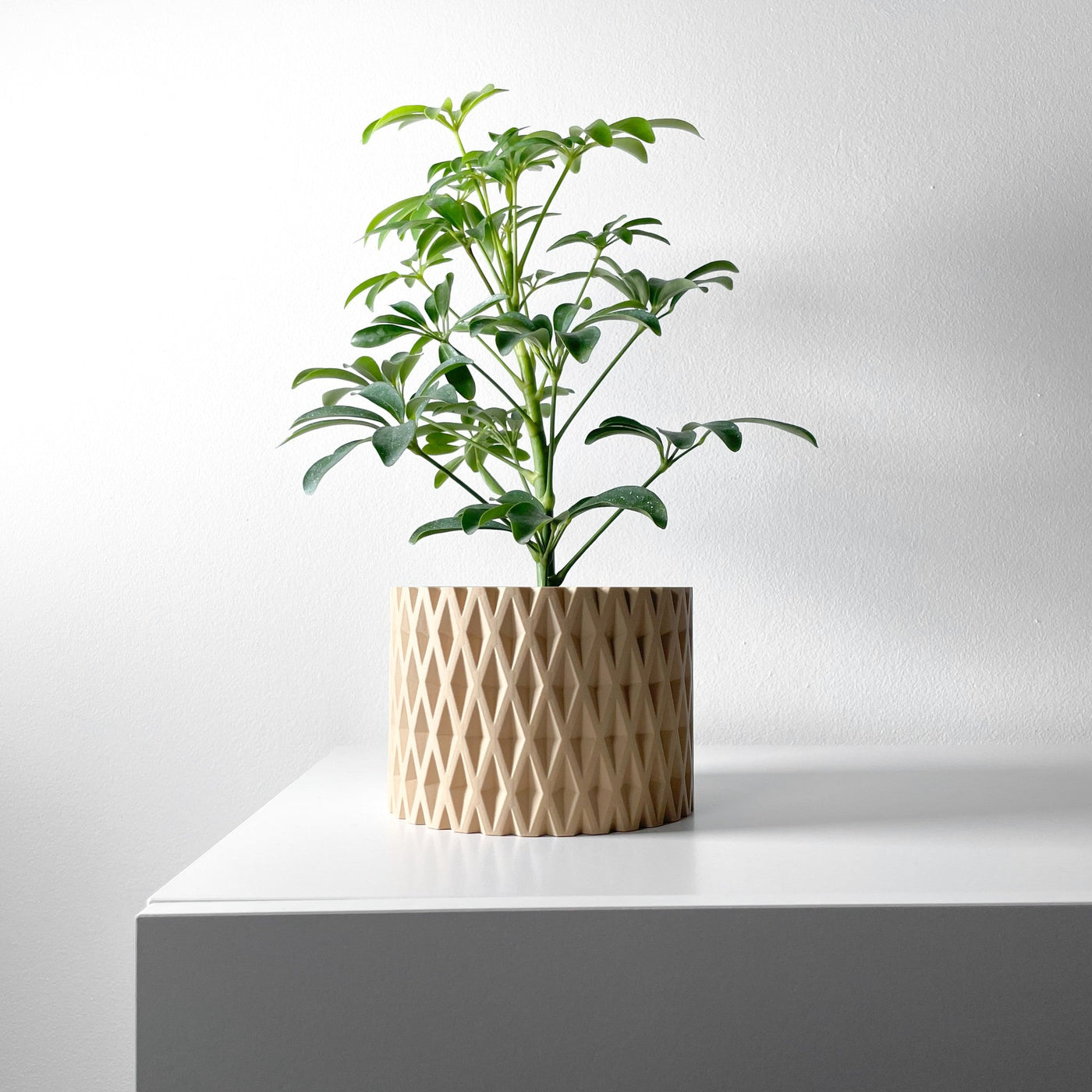Crosshatch Column Planter