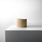Crosshatch Column Planter - 3D printed planter by Valence Objects