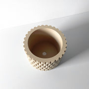 Crosshatch Column Planter - 3D printed planter by Valence Objects