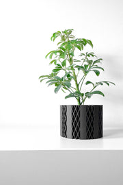 Diamond Net Planter - 3D printed planter by Valence Objects
