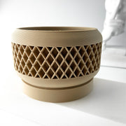 Lattice Basin Planter - 3D printed planter by Valence Objects